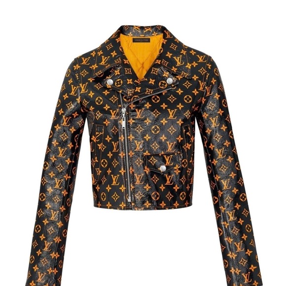 Louis Vuitton Jackets & Blazers - Louis Vuitton Black and Orange Leather Jacket Att Collectors 🍊🦄
Make an offer 🤩